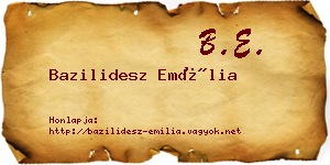 Bazilidesz Emília névjegykártya